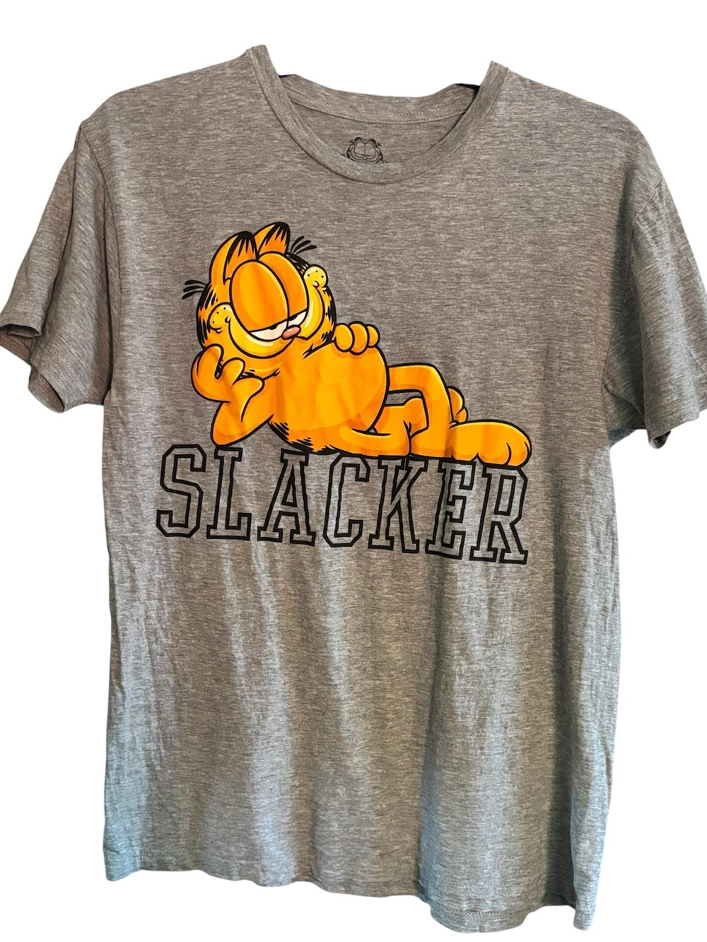 Garfield 'Slacker' Graphic Tee - Gray and Orange Small relaxed fit